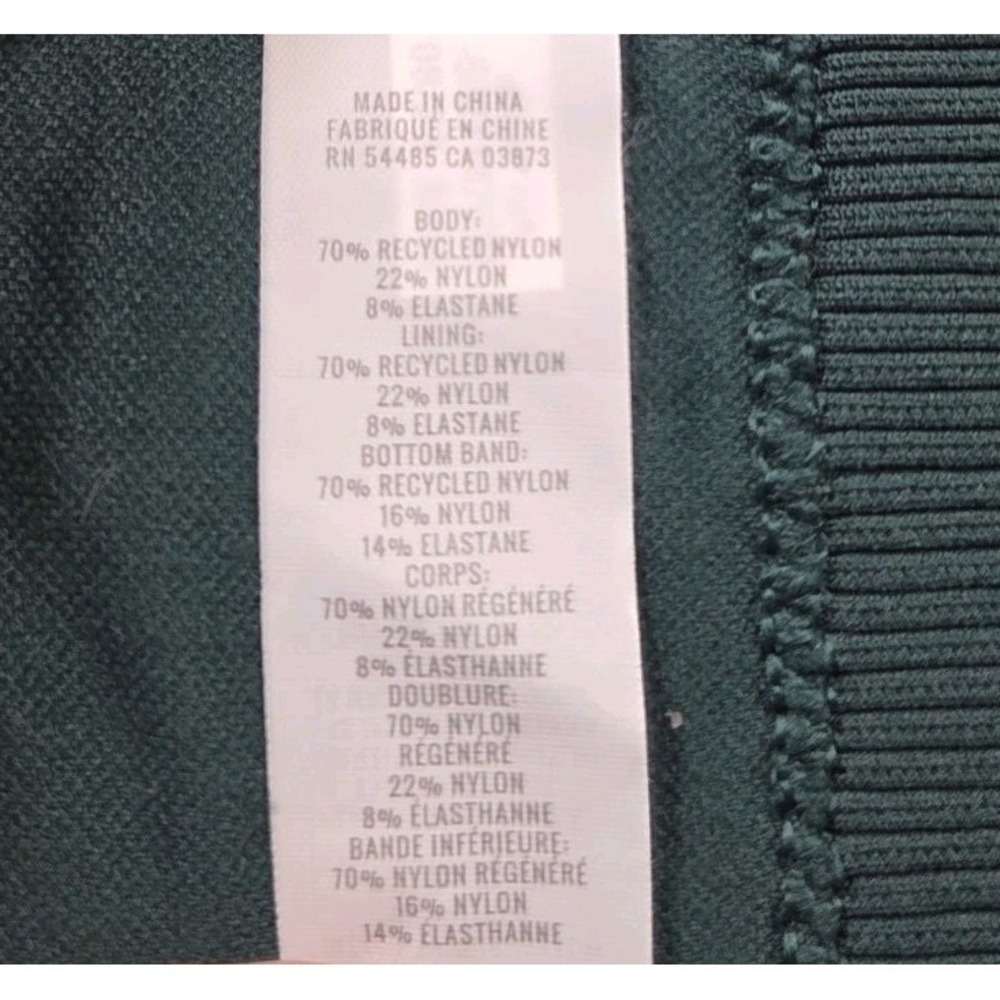Aerie Real Good Ribbed Seamless Sports Bra Womens XL Green Athleisure Yoga Bra - Picture 8 of 9